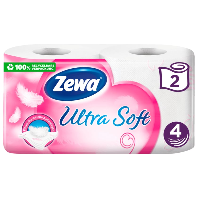 Zewa Ultra Soft Toilettenpapier 4-lagig 2x150 Blatt